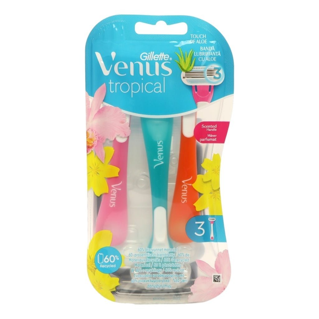 Gillette Venus Tropical Razors – 3Pcs