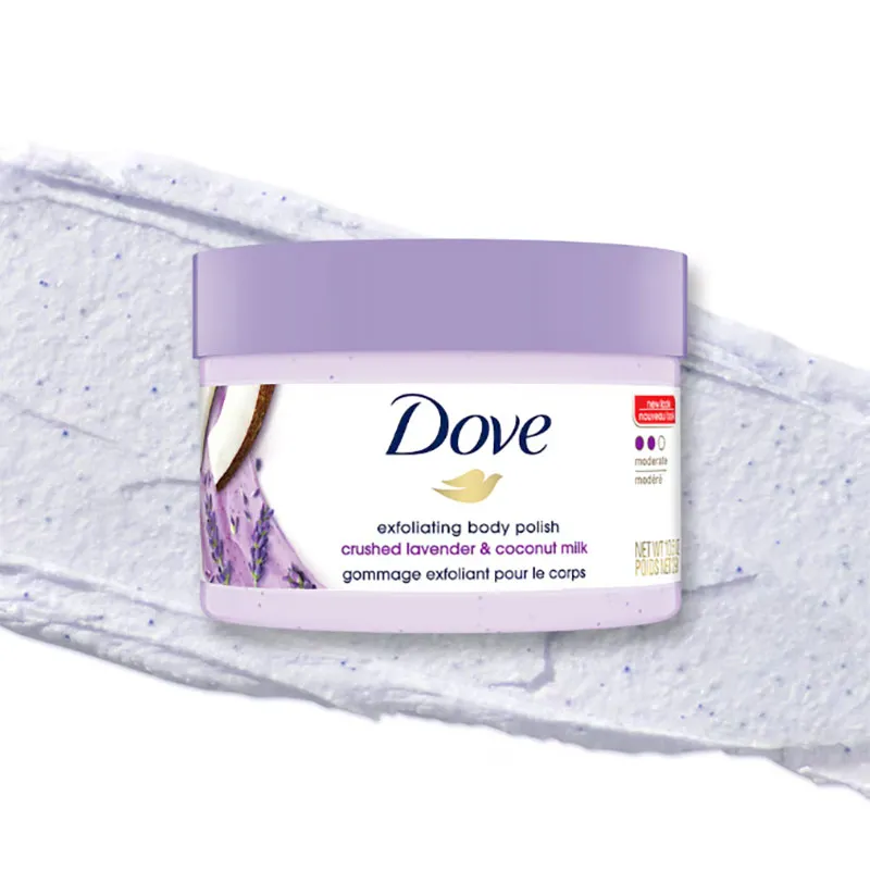 Dove Exfoliating Body Polish Crushed Lavender & Coconut Milk – 298gm