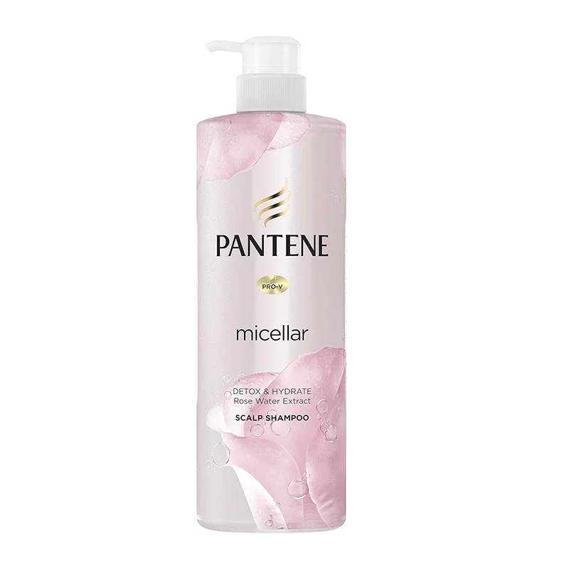 Pantene Micellar Detox & Hydrate Rose Water Extract Scalp Shampoo – 530ml