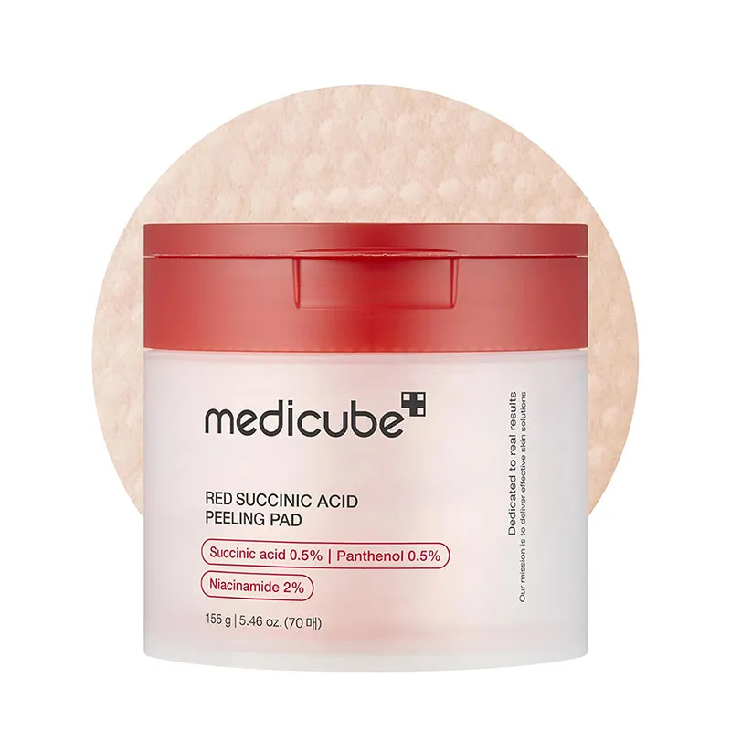 medicube Red Succinic Acid Peeling Pad – (70pcs)