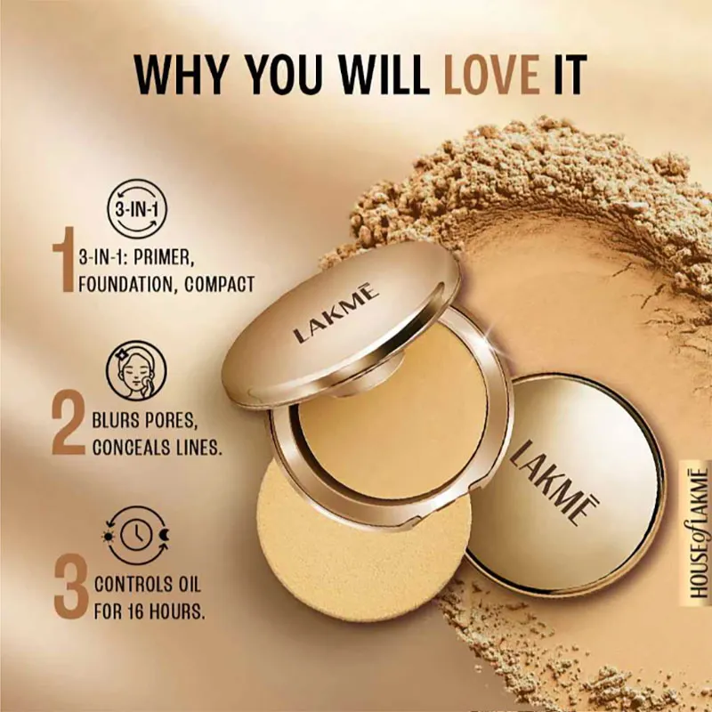 Lakme Sun Expert Ultra Matte Compact SPF 40 PA+++ (7gm)